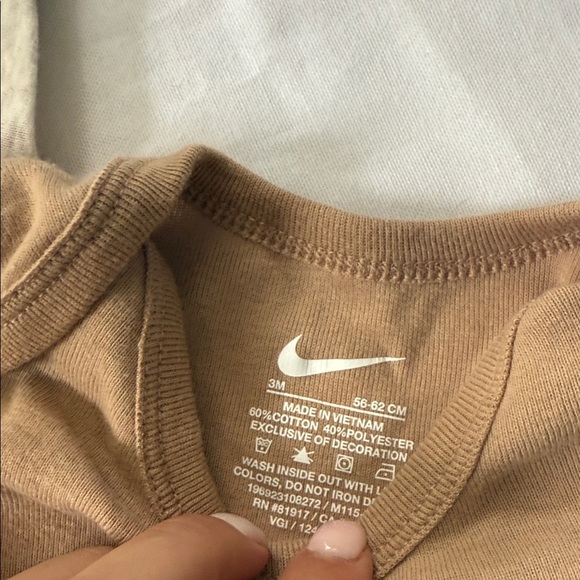 Nike Baby Bodysuit Trio - Beige, Cream, Brown 3M - Picture 5 of 5